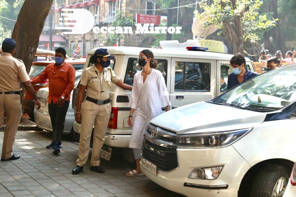 Bollywood Actress Ananya Panday and her father Chunky Panday arrived at the NCB on October 22