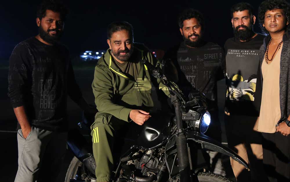 Kamal Haasan and crew from upcoming movie ‘Vikram'