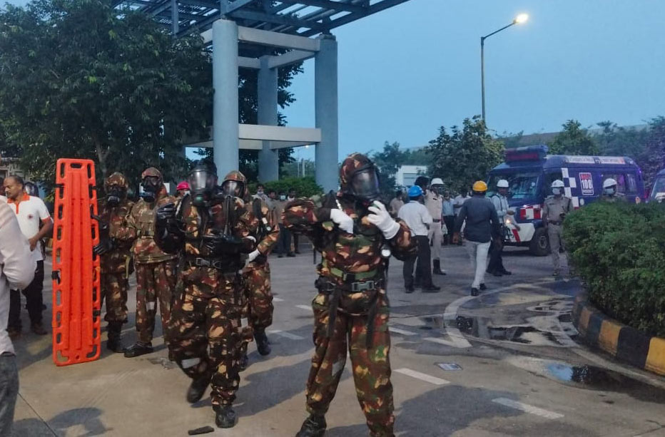 NDRF team in Anakapalle 