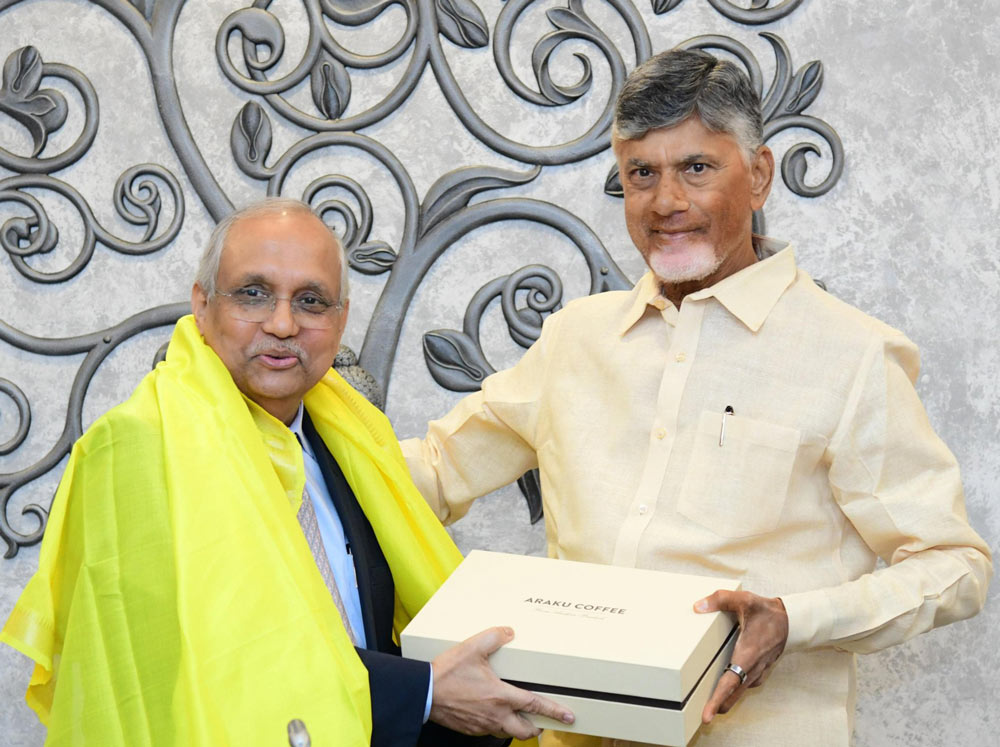 Chandrababu and CII DG Chandrajit Banerjee 