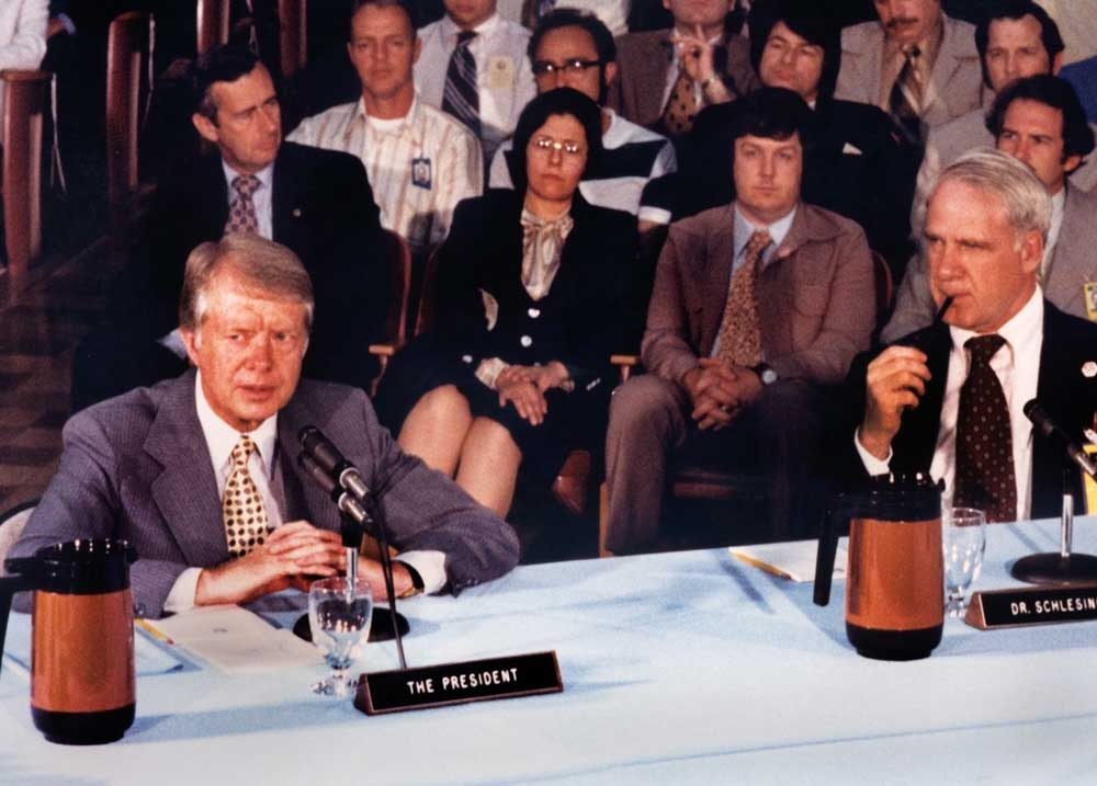 Jimmy Carter at Department of Energy meeting