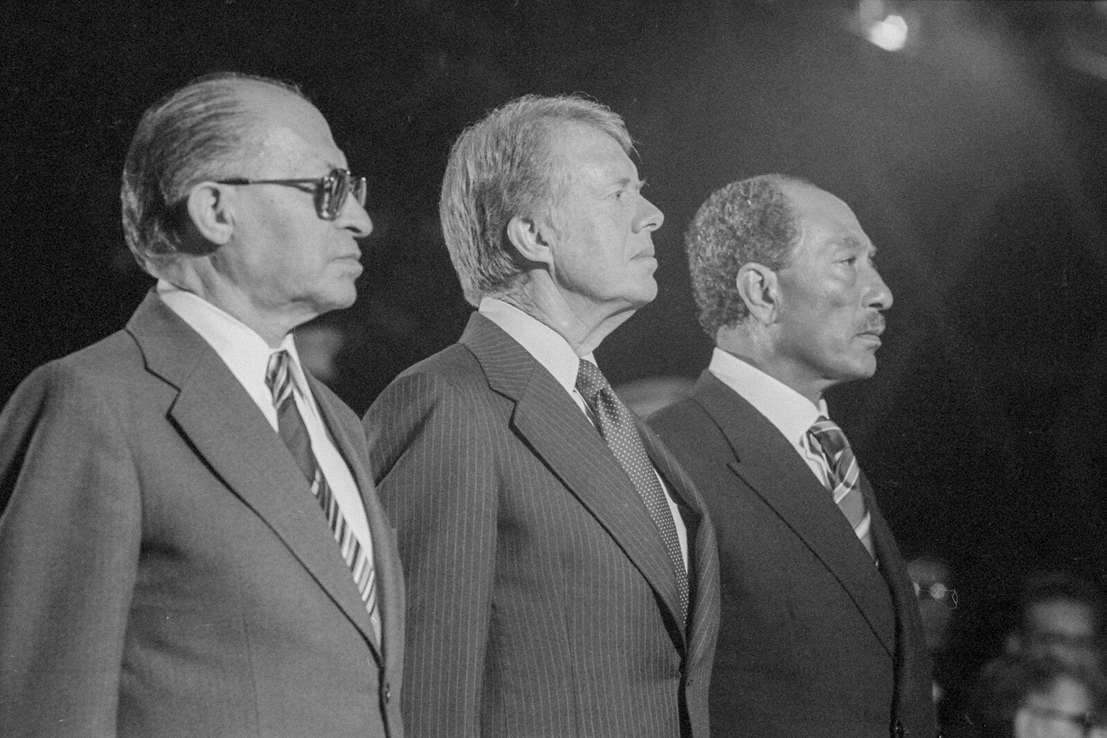 US President Carter with Israeli PM Begin Egyptian President Sadat