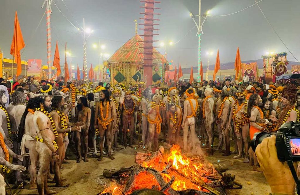 Agni Akhara Sadhus at the MahaKumbh 2025